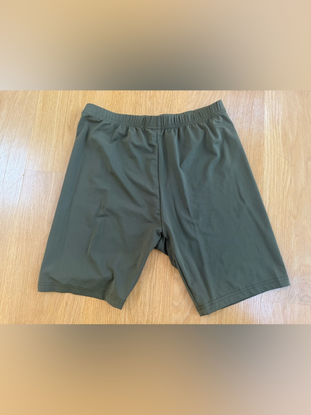 ROMWE Olive Green Athletic Stretch Shorts
